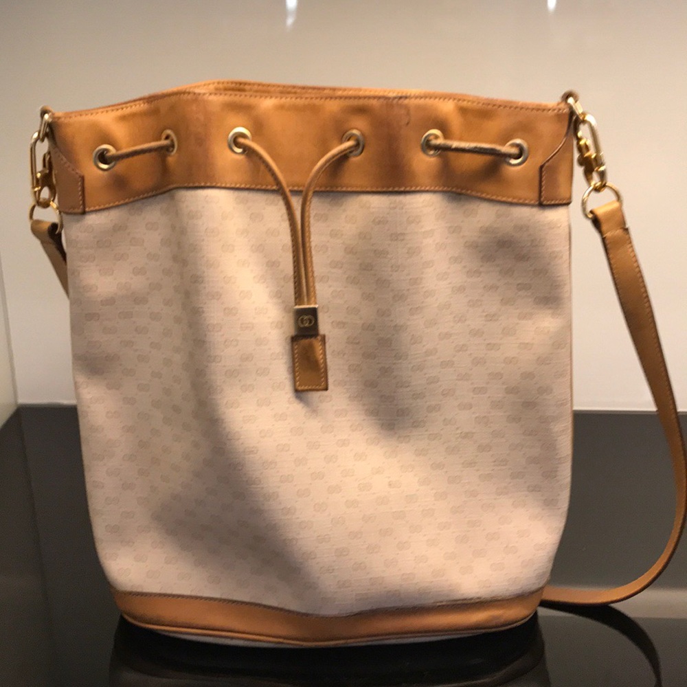 GUCCI Monogram vintage leather bag